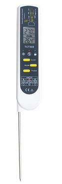 Kombi-Infrarotthermometer mit Einstechfühler inkl. Kalibrierzertifikat